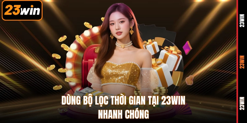 Dùng bộ lọc thời gian tại 23WIN nhanh chóng