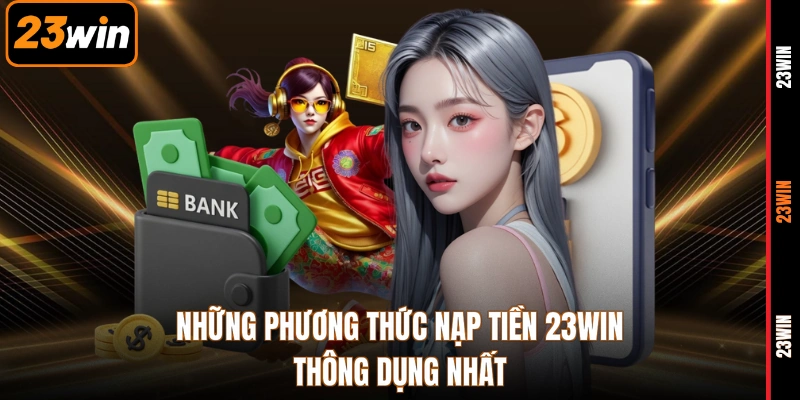 Những phương thức nạp tiền 23WIN thông dụng nhất