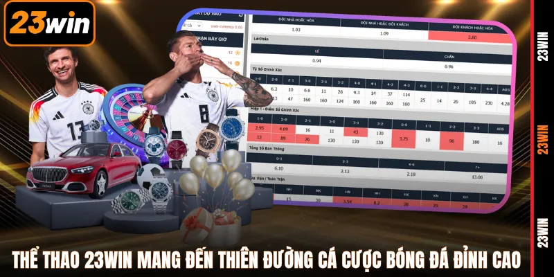 Thể thao 23WIN mang đến thiên đường cá cược bóng đá đỉnh cao