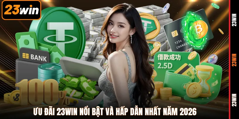 Ưu đãi 23WIN nổi bật và hấp dẫn nhất năm 2026